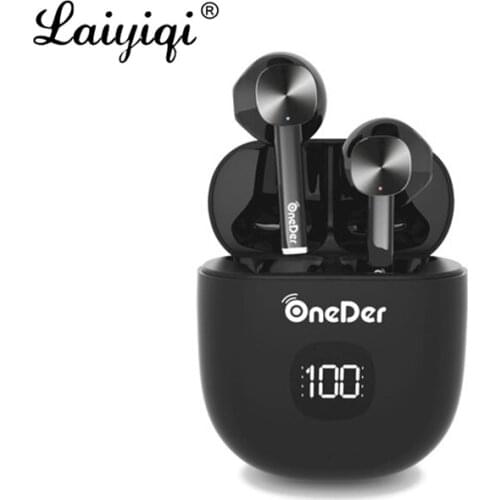 Laiyiqi battery Led Display TWS Bluetooth 5.0 Earphones Wireless Headphones Gaming Headset Earbuds Sports Microphone mp3 HiFi