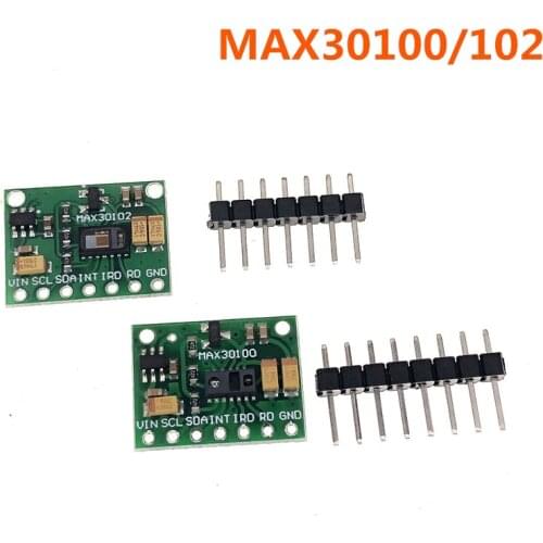 MAX30102 Heart Rate Pulse Breakout Blood Oxygen Sensor Module MAX30100 Pulse Oximeter Heart-Rate Sensor Module
