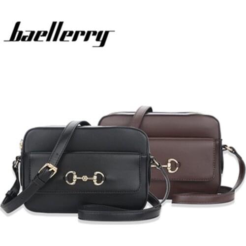 Baellerry 2021 New Messenger Bag Ladies European And American Trend Shoulder Bag Fashion Zipper Wallet Mobile Phone Black Bag
