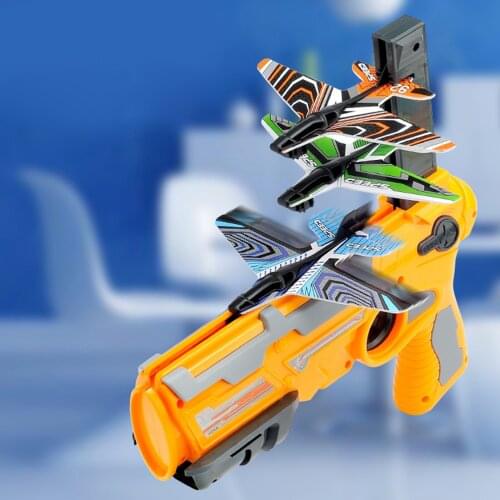 Airplane Launcher Bubble Catapult Plane Toy Airplane Toys for Kids Catapult Gun Shooting Game Toys Outdoor Sport Toys