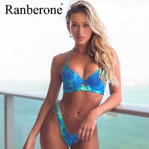 Купальники с рюшами Ranberone China At AliExpress