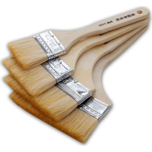 1pcs Quality Heat Resisting Barbecue Brush Oil Cream BBQ wool Brush Camping Baking Bakeware Pastry Cooking Tools Wooden Handle