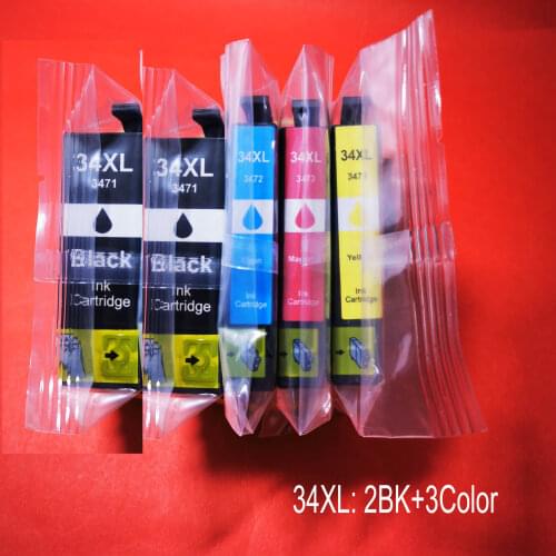 Compatible ink cartridge for 34XL T3471-T3474 with use for Epson WorkForce Pro WF-4740DTWF/4720DW/4725DW