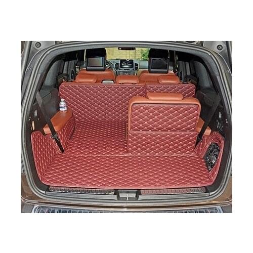Customized Full Covered Special Car Trunk Mats for Mercedes Benz GL 450 X166 7seats 2017-2013 Durable Cargo Carpets for GL450