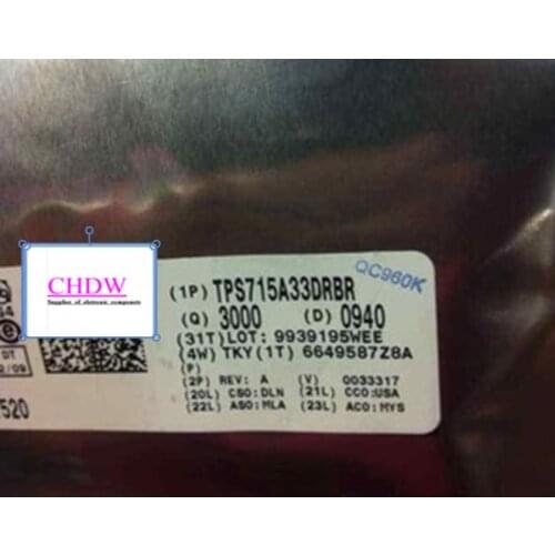 TPS715A33DRBR TPS715A33DRBT QFN NEW AND ORIGNAL IN THE STOCK