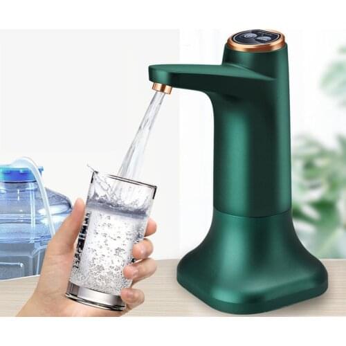USB Rechargeable Electric Water Dispenser Pump Mute Automatic Drinking Barreled Water Bottle Pump with Base