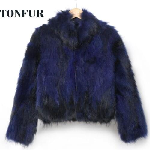 Women Winter Coats Real Fox Fur Coat Natural Fur Jacket Mandarin Collar Big Size Real Price from Factory Wholesale Sale tsr667