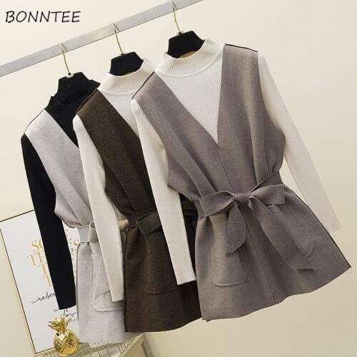 Vests Women Solid Sleeveless Spring Hot Fashion Simple All-match Loose Chic Ins Cozy Korean Style Elegant Ulzzang Vintage Daily