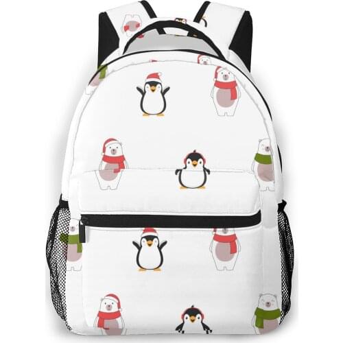 2021 Travel Backpacks Christmas Animals Girl Backpack For Women Large Capacity School Bag For Teenage