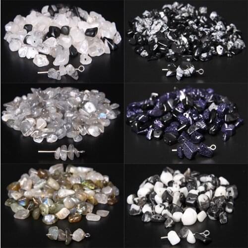 5-8MM Natural Stone Irregular Shape Freeform Chip Bead Labradorite Loose Beads For Jewelry Making DIY Bracelet Necklace 15.5"