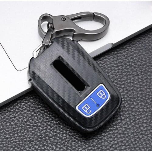 Matte Carbon fiber Style+Silicone Car Key Case Cover For Isuzu D-MAX MU-X 3.0/ X-series Truck DMAX Smart Remote control Shell