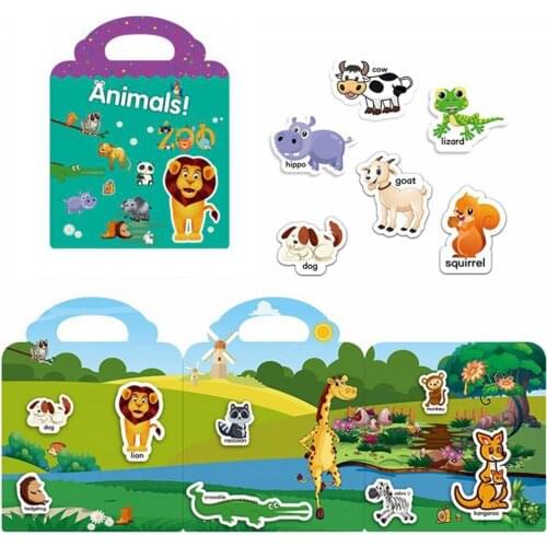 Children Toddler Learning Sticker Toys DIY Sea Animals Decal Book Gifts For Kids Early Educational Toys Waterproof