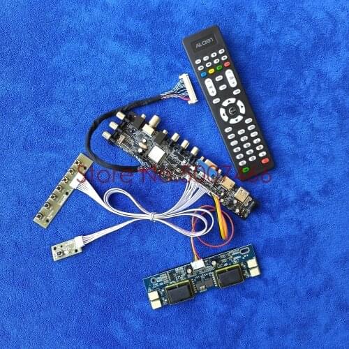For LM170E01/LM170E02/LM170E03 LCD controller board kit signal digital DVB monitor USB VGA AV 30 Pin LVDS 4CCFL 1280*1024
