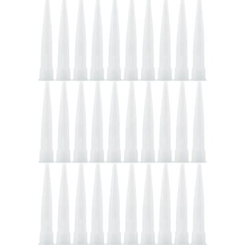 E56C 30pcs Caulking Nozzles Plastic Glass Glue Nozzles Caulking Tips for Caulking