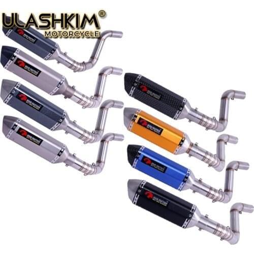 Motorcycle Exhaust Muffler Full System middle Link pipe Slip On For DUKE 125 150 200 390 2012-2016