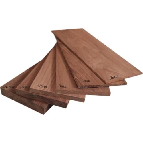 Custom Natural Genuine Black Walnut Wood Bar DIY Material 60/100/150/200/250/300/350/400/450/500 x 60mm 1-5mm Thick
