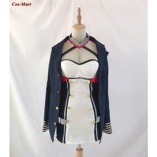 Game Azur Lane USS Honolulu Cosplay Costume Fashion Cute Combat Uniform Dress Activity Party Role Play Clothing Custom-Make Any