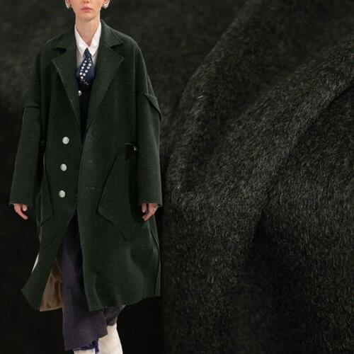 Red Raspberry Dark Green Cashmere Wool Overcoating Fabrics Garment Materials Winter Overcoat Suits DIY Sewing Cloth Freeshipping