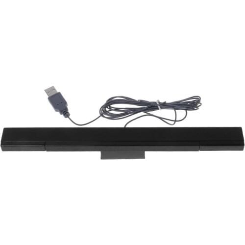 Hot USB Wired Sensor Bar for WII Replacement Infrared IR Ray Motion Sensor Signal Receiver for Wii System with Stand