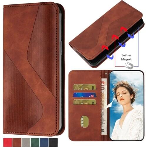 Magnetic Flip Leather Phone Case Coque For Samsung Galaxy Note 20 Ultra S21 FE S20 S10 S9 Plus A72 A52 A32 A12 Wallet Cover Etui