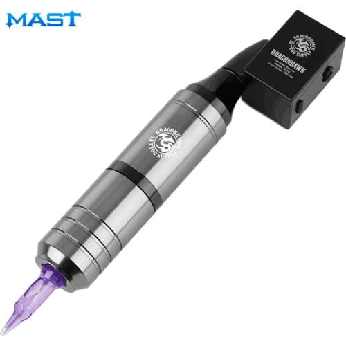 Mast Adjust stroke Tattoo Machine Pen Rechargeable LCD RCA Cord Mini Wireless Battery Power Supply Permanent Makeup Supplies