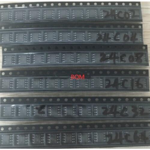 10PCS 24C01 24C02 24C04 24C08 24C16 24C32 24C64 24C128 24C256 24C512 93C46 93C56 93C66 93C86 SOP-8 New and Original IC Chipset