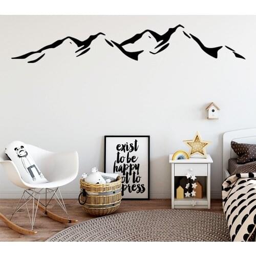 Delicate Peak Family Wall Stickers Mural Art Home Decor For Living Room Kids Room Vinyl Wall Decals