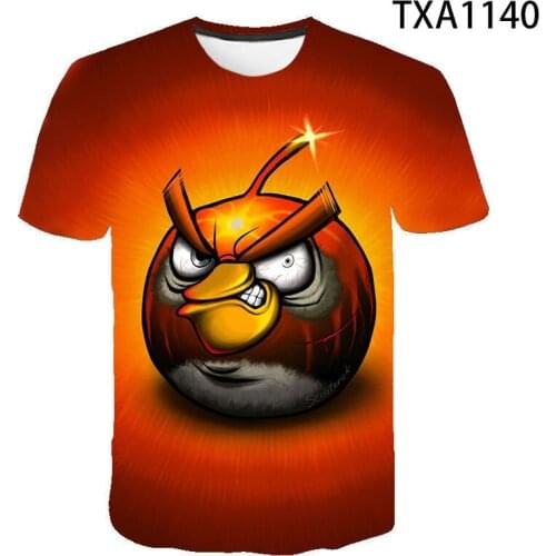 2020 New Summer Printed 3D T-Shirt Birds Men Women Children Summer Cool Fashion Streetwear Boy Girl Kids Tops Tee