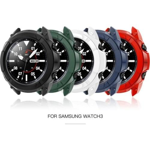 Suitable For Samsung Galaxy Watch3 Armor Protective Shell Rotatable Ring 41mm R850 Anti-drop Protection Shell 45mm R840 Watch