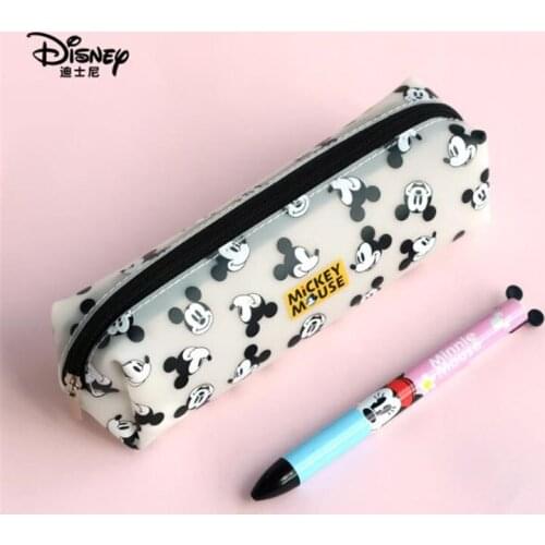Disney Mickey Mouse portable pen pencil cartoon bag storage waterproof boys and children student gift