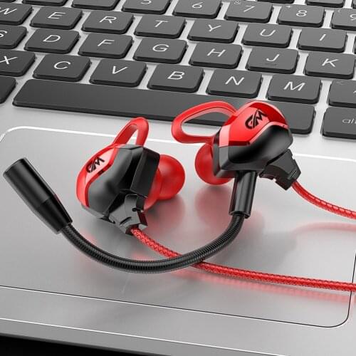 G3000 Wired Dynamic Headphone 3.5mm In-ear Sport Earphone Gaming Earphone with Dual Mic for Smart Mobile Phone PC Laptop