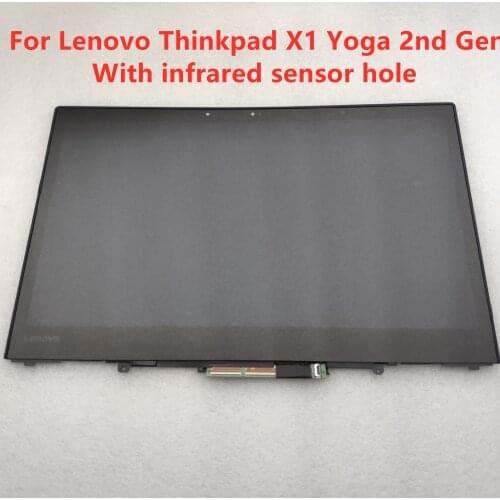14.0" FHD B140HAN03.6 LCD Touch Screen with Bezel Frame 01AX891 01AX892 01YT277 For Thinkpad X1 Yoga 2nd Gen 20JD 20JE 20JF 20JG