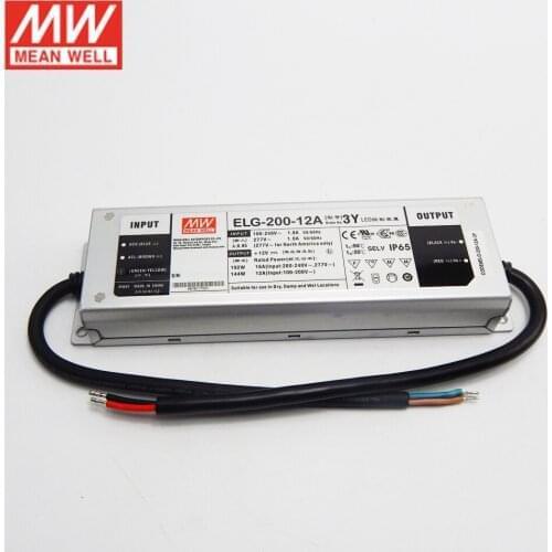 MEAN WELL ELG-200-42A-3Y 200W 42V Adjustable LED Power Supply 110V/220V AC to 42V DC 4.76A waterproof IP65 Meanwell led driver
