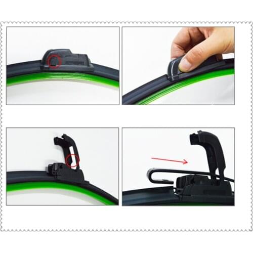 Universal car U-shaped soft frameless auto windshield wiper blade inch for Subaru VIZIV-2 Hybrid Exiga Tribeca G4e B9 R1 Pleo