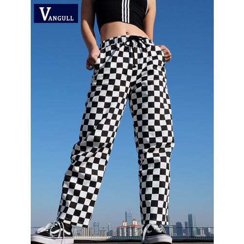 Vangull Women's Plaid Trousers