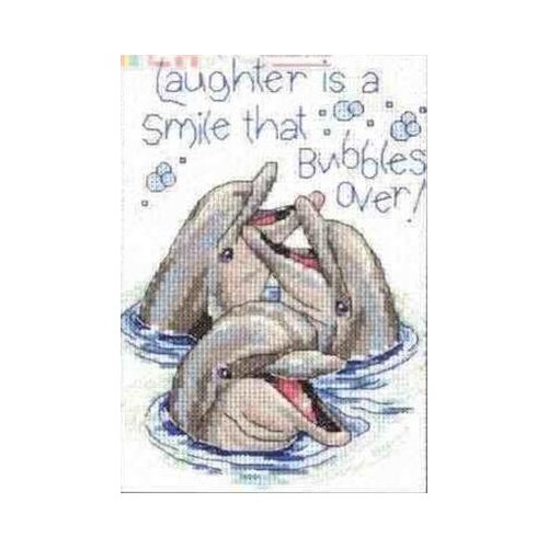 DIM 65068 Smiling Dolphin cross stitch 11CT 18ct 14ct cotton thread embroidery DIY handmade needlework