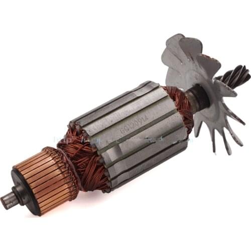 220V-240V armature Rotor Anchor motor replacement for MAKITA 516563-1 516564-9 2414B 2414NB metal cutter shaft with 7 teeth