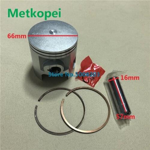 Motorcycle parts DTMX 175 DT175 piston ring assembly piston diameter 66mm Piston pin 16mm for Yamaha 2 stroke