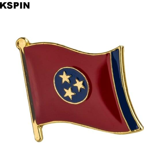 U.S.A Tennessee State Badges flag badge flag lapal pin on backpack pins for clothes 10pcs XY0197