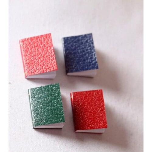 4pcs/set 1/12 Dollhouse Miniature Mini Books Model Furniture Accessories