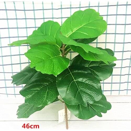 46CM 40CM Artificial Banyan Plants Branch Tropical Plastic Palm Tree Indoor Fake Potted Hotel Office Garden Christmas Home Decor