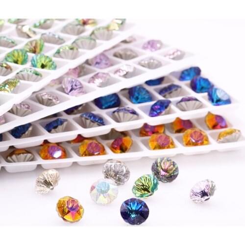 Astrobox Cute Round Millennium K9 Crystal Rhinestone DIY Clothing & Accessories Sew On Clothes Shoes Loose Beads Crystal Stone