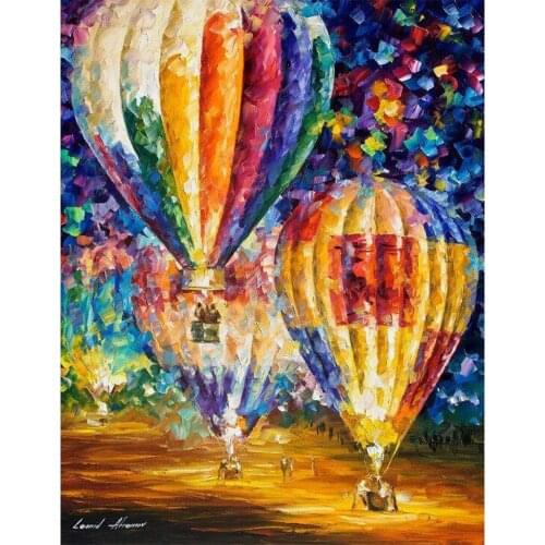 Hot Sale DIY Diamond Painting Hot Air Balloon Oil Painting Picture 5D Diamond Embroidery Kit Inlaid Cross Stitch Home Decoration