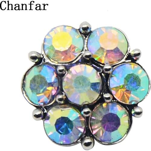 AB Color Big Crystal Stone Snap Button Beads Jewelry For Making Fashion Jewelry