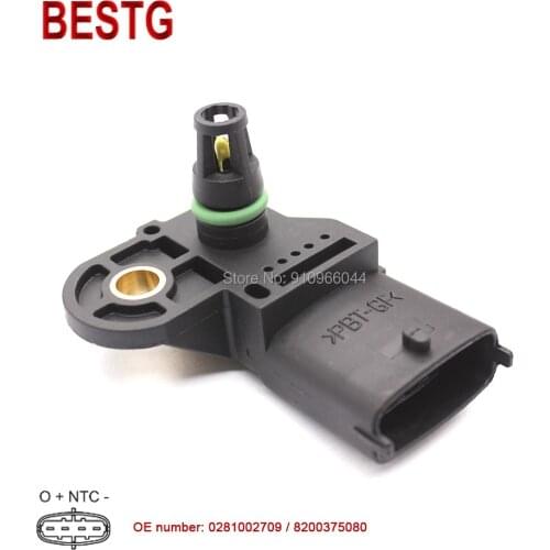 8200375080 223650754R 0281002709 Intake Pressure MAP Sensor For RENAULT LAGUNA MEGANE SCENIC GRAND VITARA DCI DDIS Y095