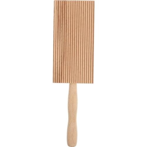 1Pc Wood Pasta Board Household Gnocchi Board Noodles Butter Table Baking Tool Wood Stripe Shaped Pasta Mold Kitchen Accessories