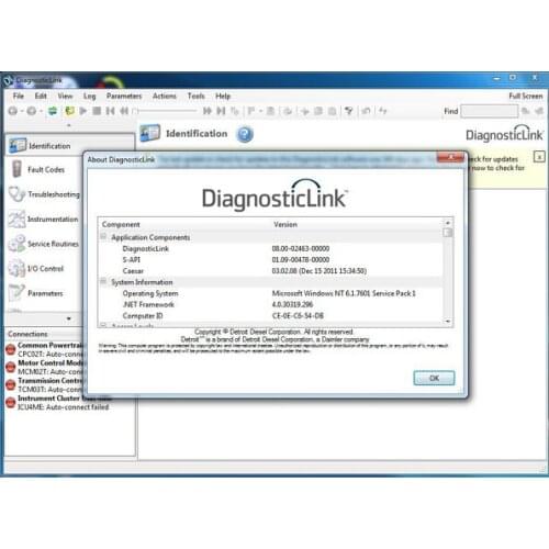 Detroit Diesel Diagnostic Link 8.0 DDDL 8.0+DRS6.27+active tool
