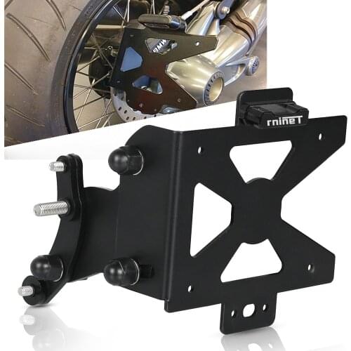 For BMW R Nine T r9t 1200 SCRAMBLER 2014 2015 2016 2017 2018 2019 RNINET Motorcycle Side Mounted LED License Plate Bracket