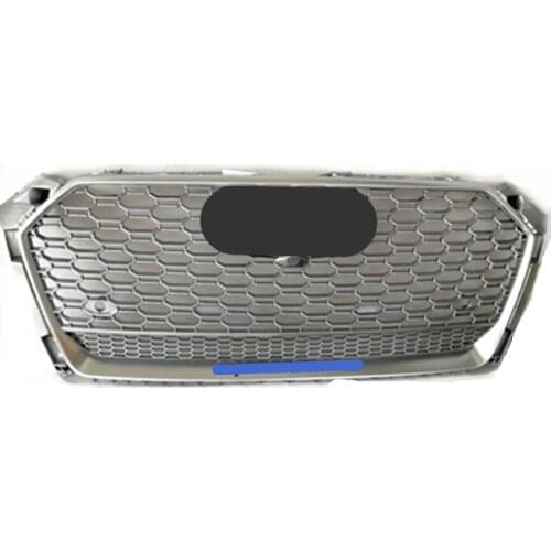 For RS5 Style Front Sport Hex Mesh Honeycomb Hood Grill Silcer for Audi A5/S5 B9 2017-2019 car accessories