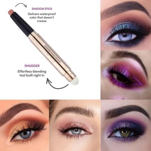 Double-headed Eyeshadow Pencil Colorful Durable Sweatproof Long-lasting Pigment Waterproof Eye Shadow Pen Eyes Makeup Cosmetic